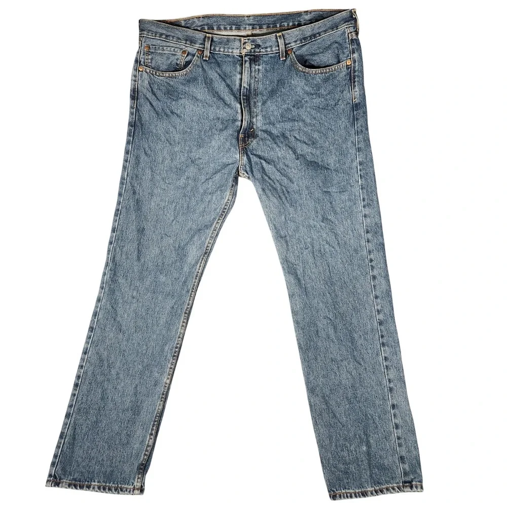 Levi's 505 Straight Leg Jeans‎ Mens 40x32 Blue Excellent Regular Fit Denim